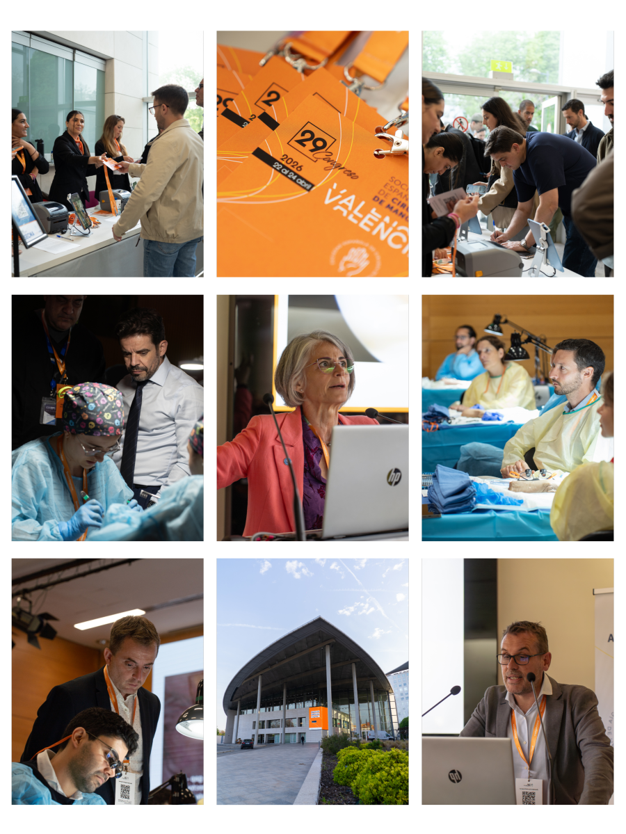 Collage de fotografías del Congreso SECMA 2026